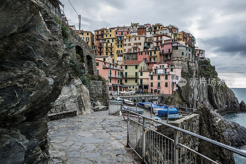 曼罗拉在意大利Cinque Terre的观点